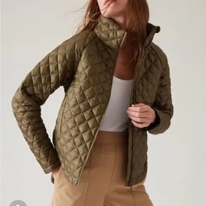 Athleta whisper featherless Olive Green jacket